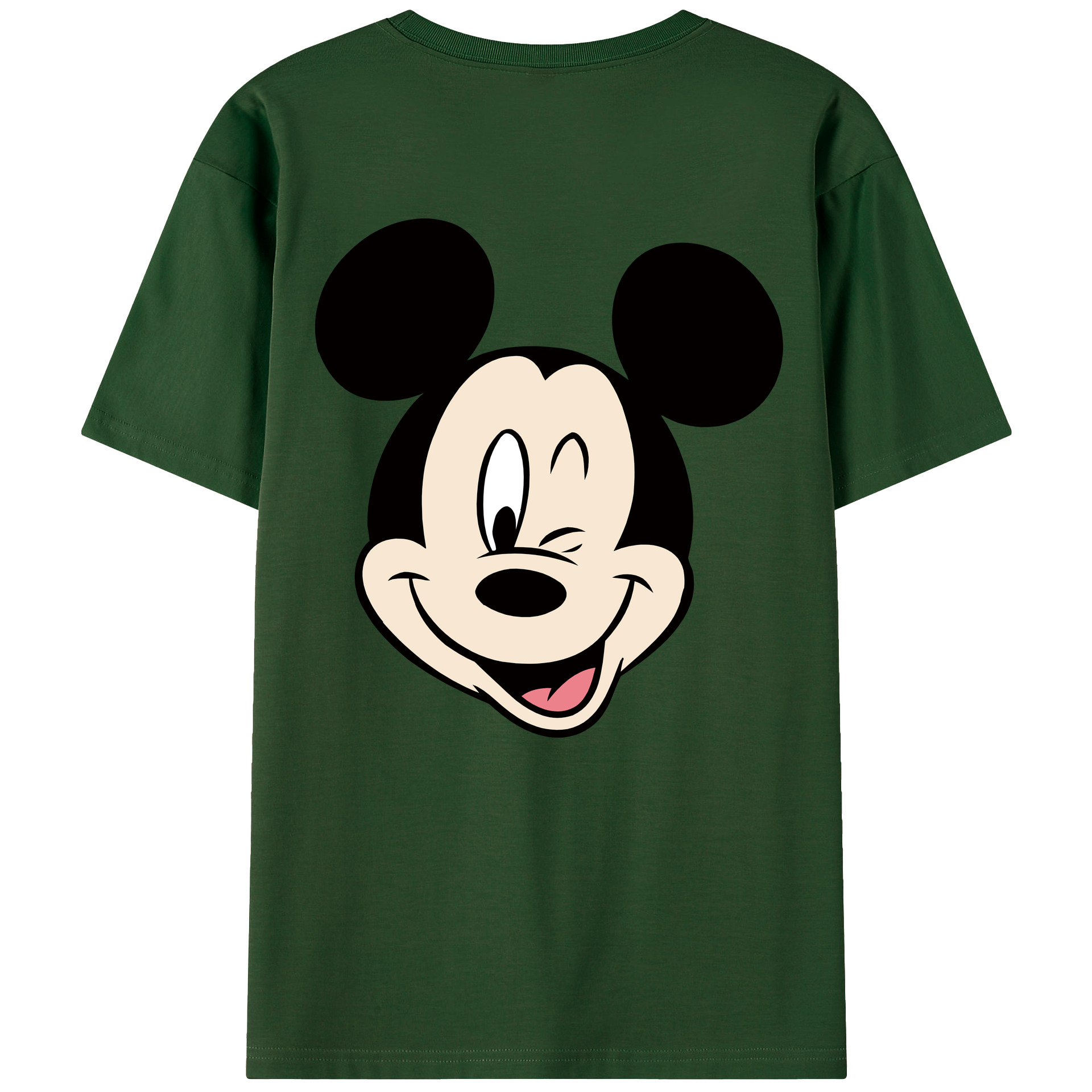 （画像用） ミッキーマウス Mickey Mouse 綿100％半袖Tシャツ（背面プリント）